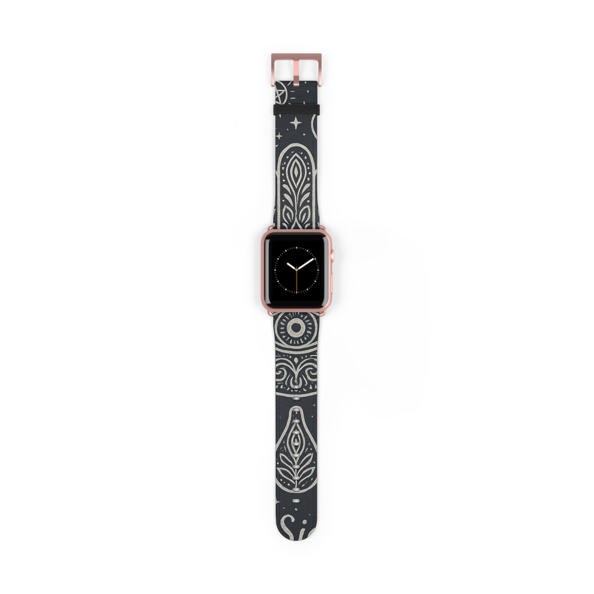 Watch Band - Astral Signature Bohemian Pattern, Ethnic Design, Unique Accessory