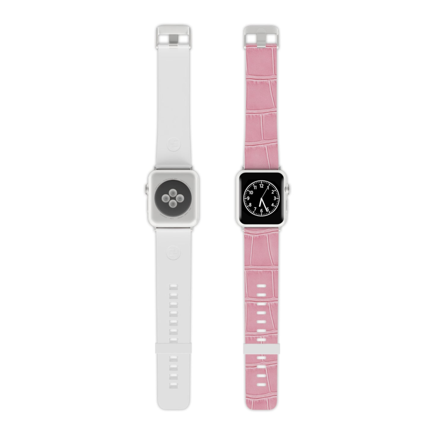 Astral Signature™ Apple Watch Band — Pink Croc Leather displayed prominently. This feminine band serves as a fashionable replacement strap for Apple Watches and is perfect for casual chic styles, gifting, and enhancing everyday wear.