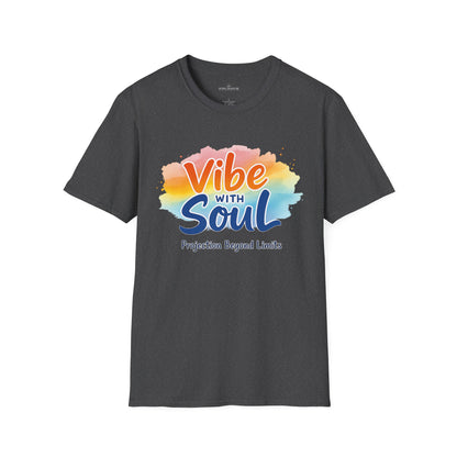 Vibe with Soul Tee, Motivational Unisex Softstyle T-Shirt by Astral Signature