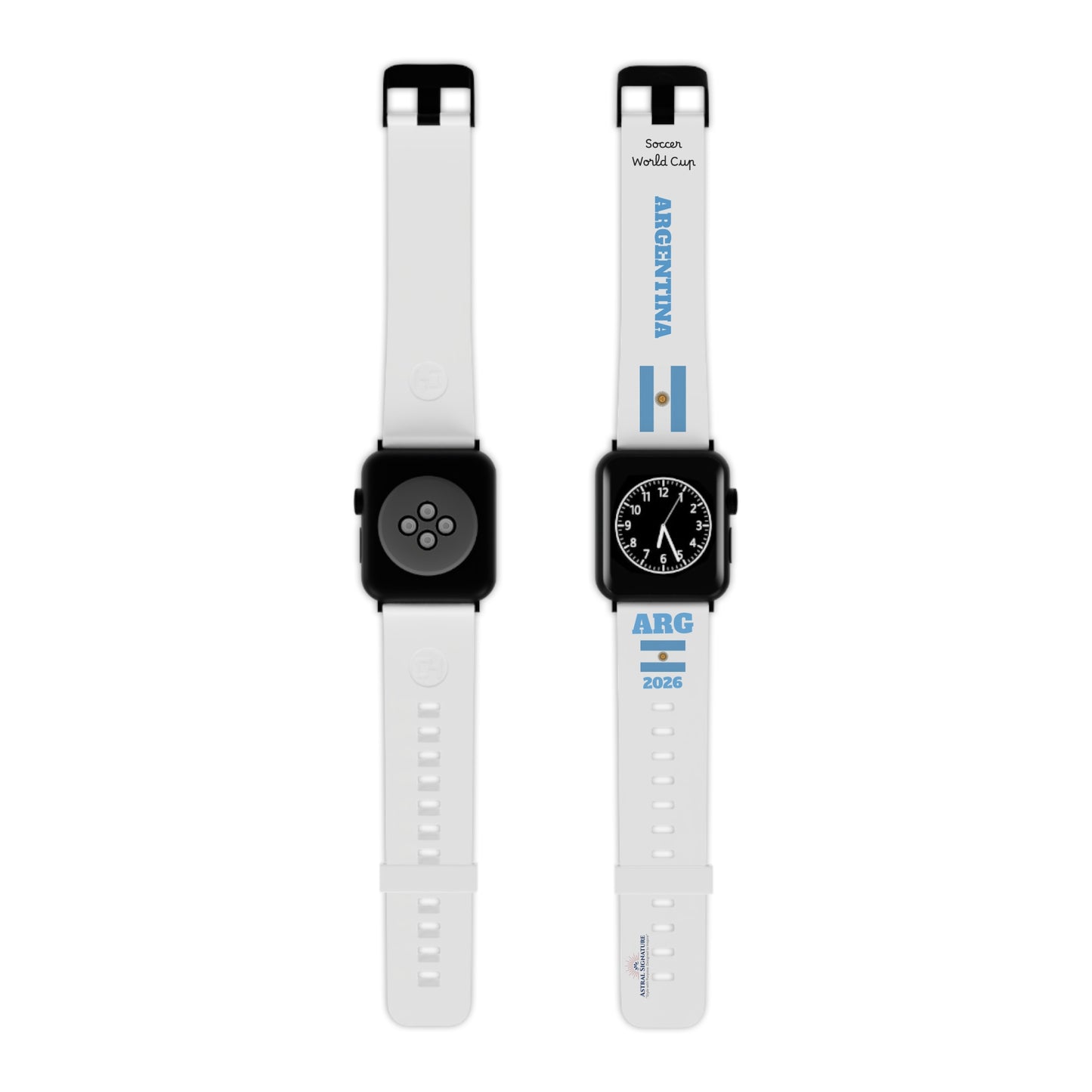 Apple Watch Band - Argentina Flag Soccer Fan World Cup USA 2026 Edition | Astral Signature™