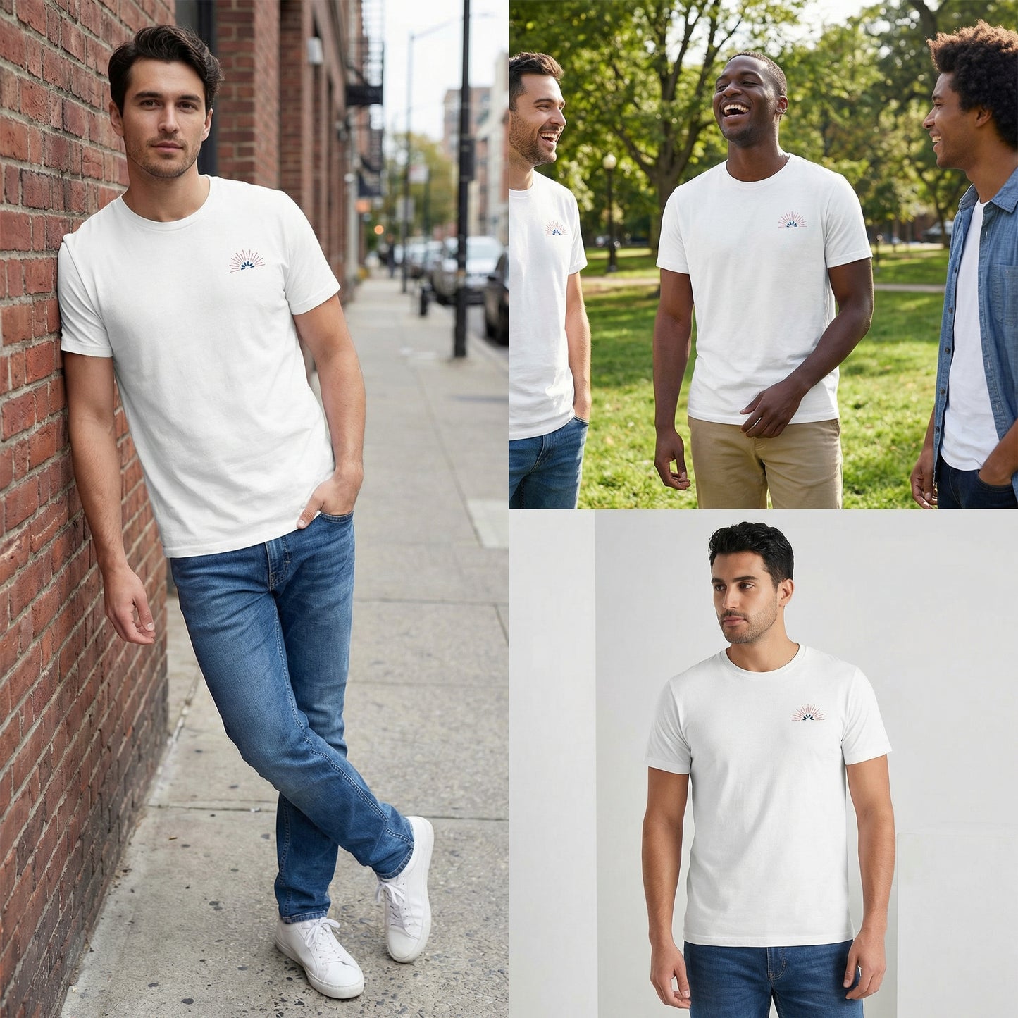 Camiseta Signature: cómoda camiseta unisex para relajarse con colores claros - de Astral Signature