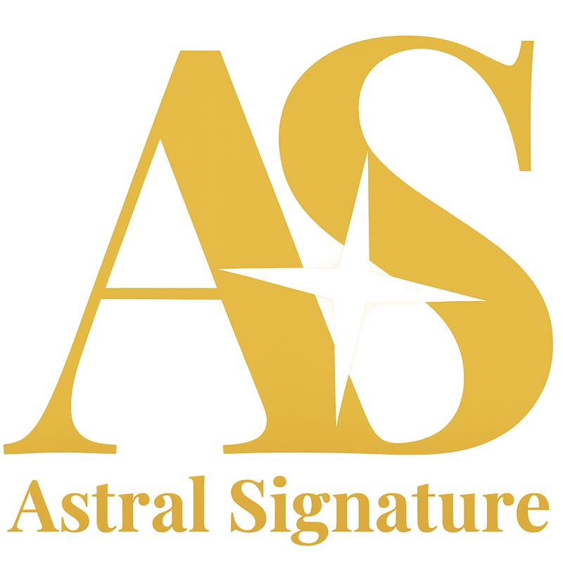Astral Signature™ Gold Monogram Tee — Men’s Premium T-Shirt