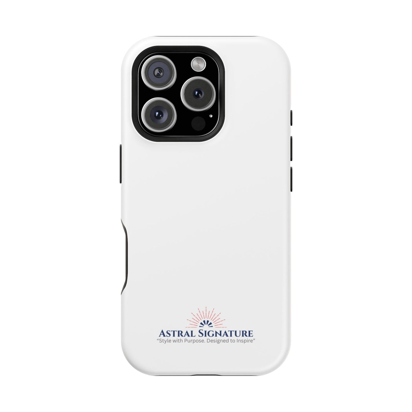 White Phone Case - Impact-Resistant White iPhone & Samsung Galaxy Case by Astral Signature