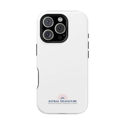 White Phone Case - Impact-Resistant White iPhone & Samsung Galaxy Case by Astral Signature