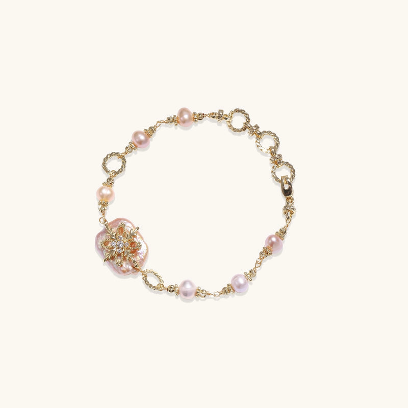 Pulsera de perlas barrocas Bloom
