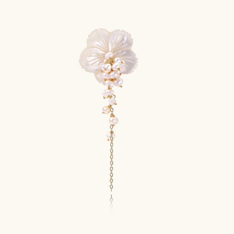 Broche Pearl Cascade Pansy