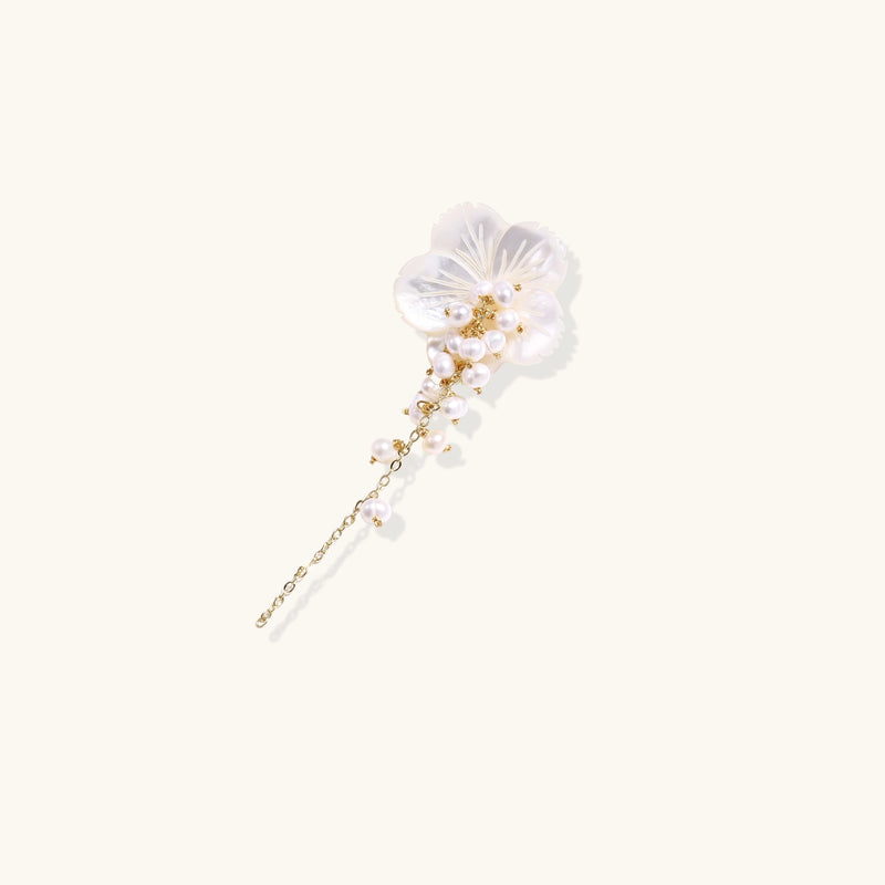 Broche Pearl Cascade Pansy