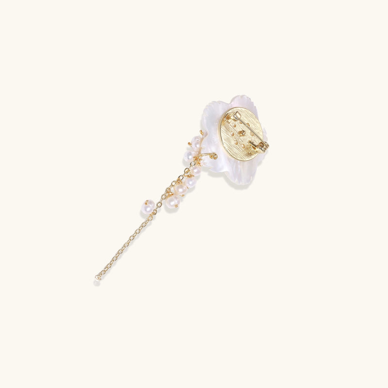 Broche Pearl Cascade Pansy