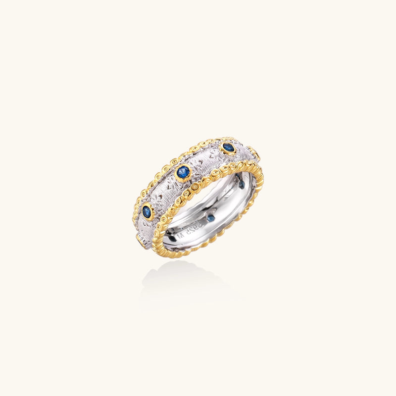 Azure Dreams Band Ring - cubic zirconia - 24K Gold Vermeil | Astral Signature™