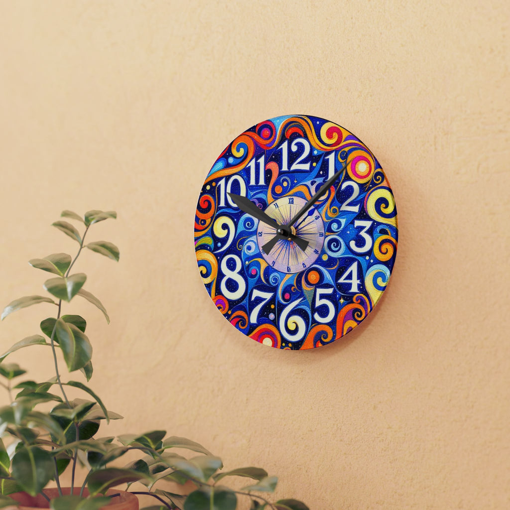 AstralSignature Vintage Acrylic Wall Clock