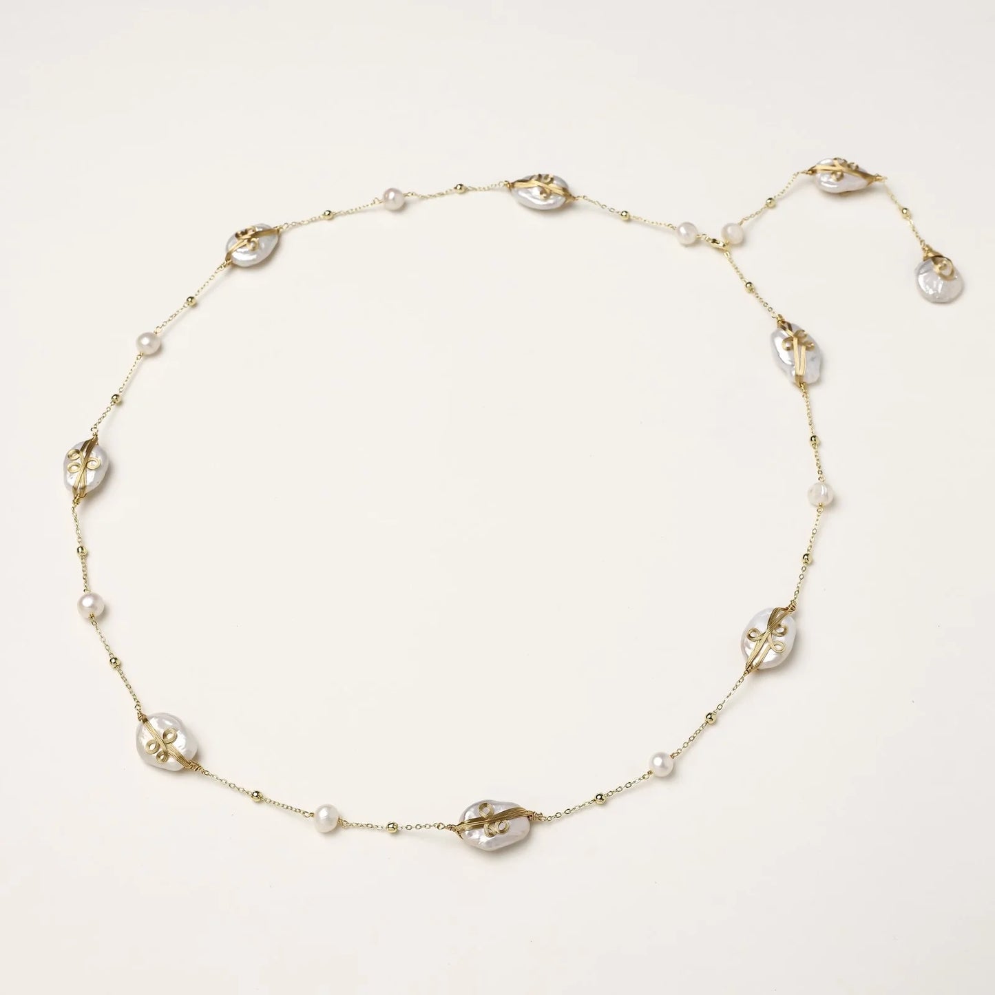 Baroque Pearl Garden Necklace