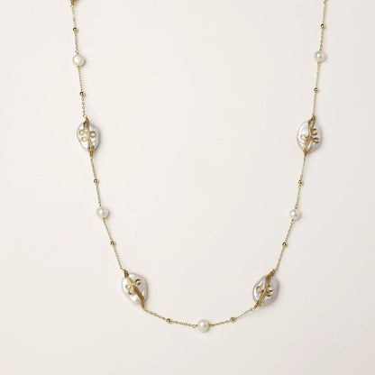 Baroque Pearl Garden Necklace