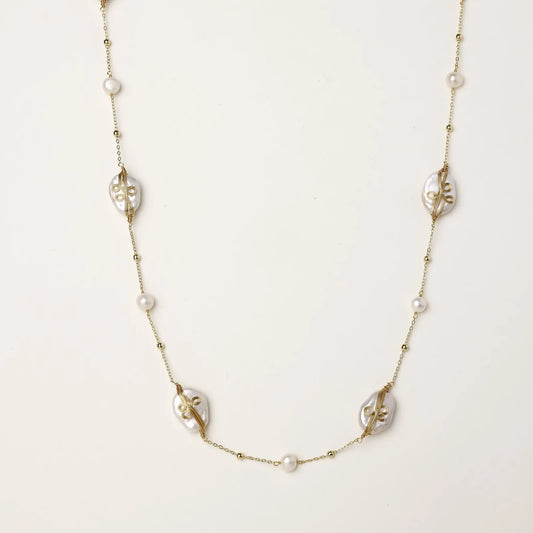 Baroque Pearl Garden Necklace