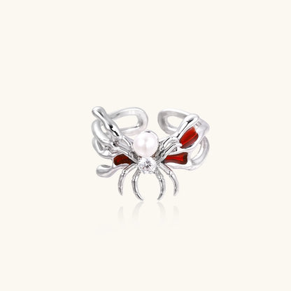 Crimson Spider Ring
