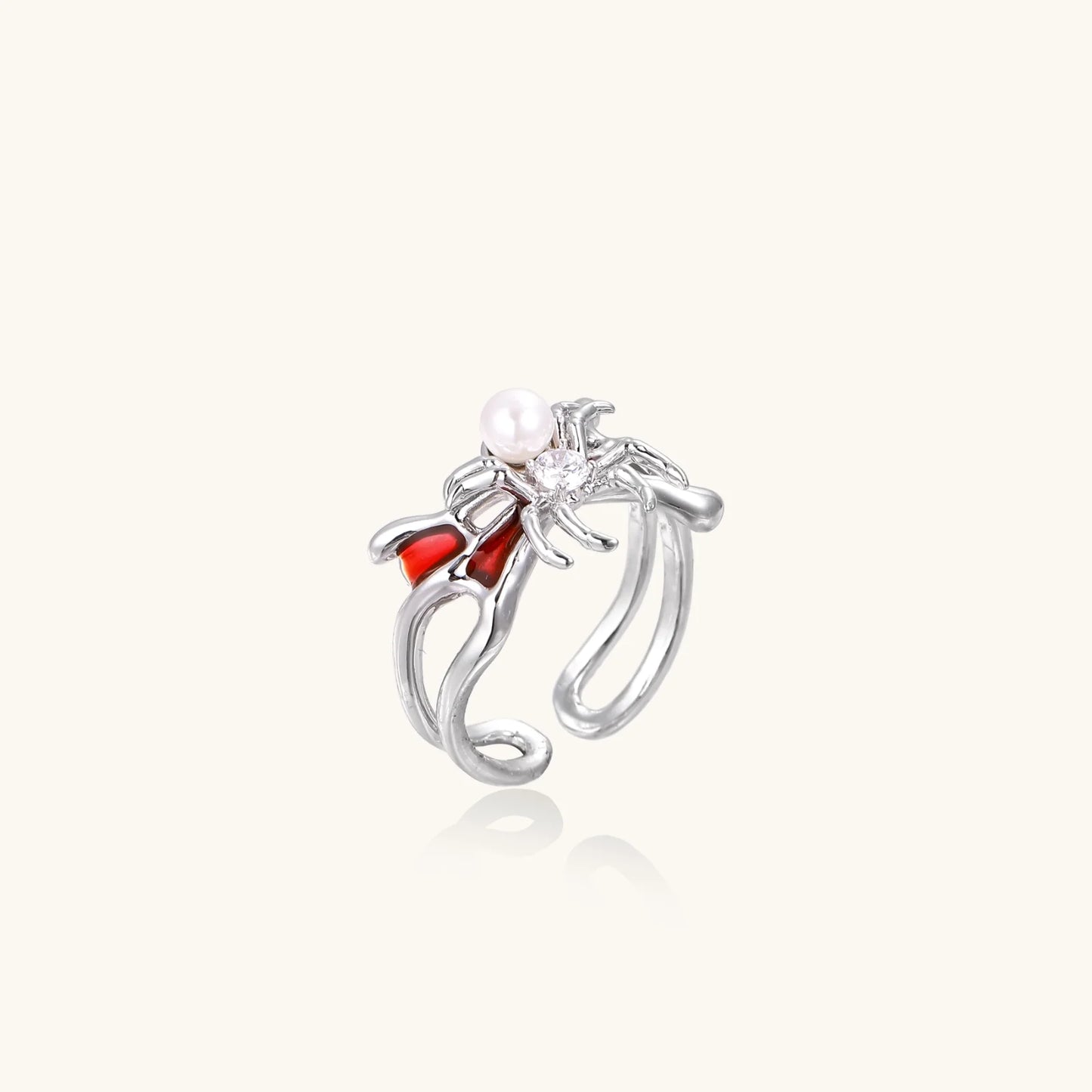 Crimson Spider Ring