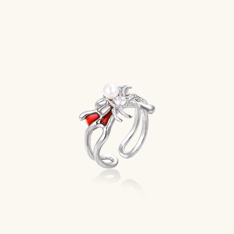Crimson Spider Ring
