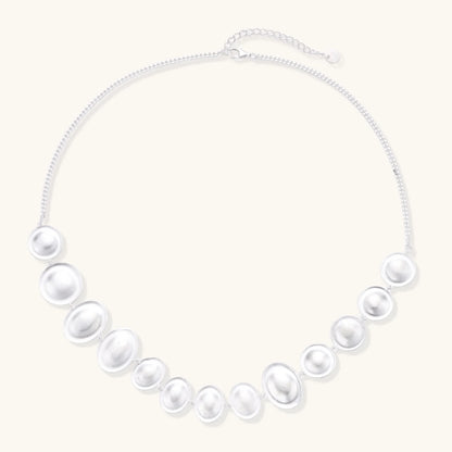 Lunar Pearl Arc Necklace