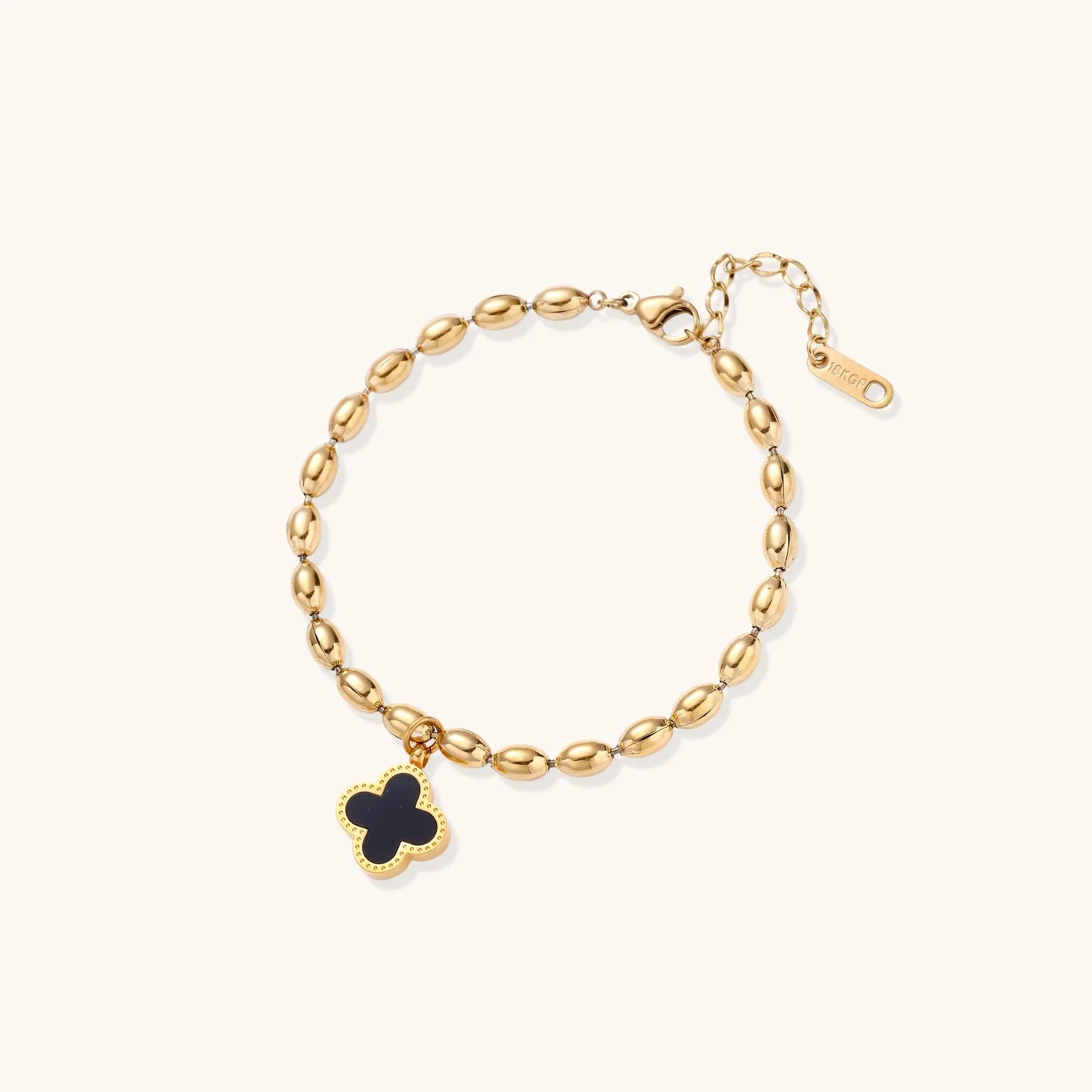 Lucky Clover Beaded Bracelet
