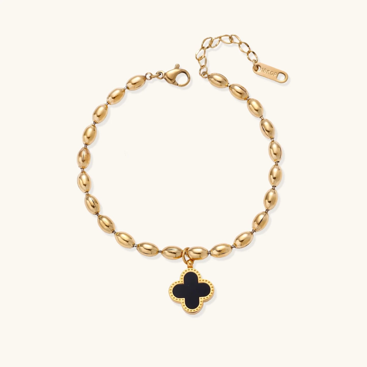 Lucky Clover Beaded Bracelet