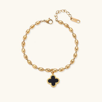 Lucky Clover Beaded Bracelet