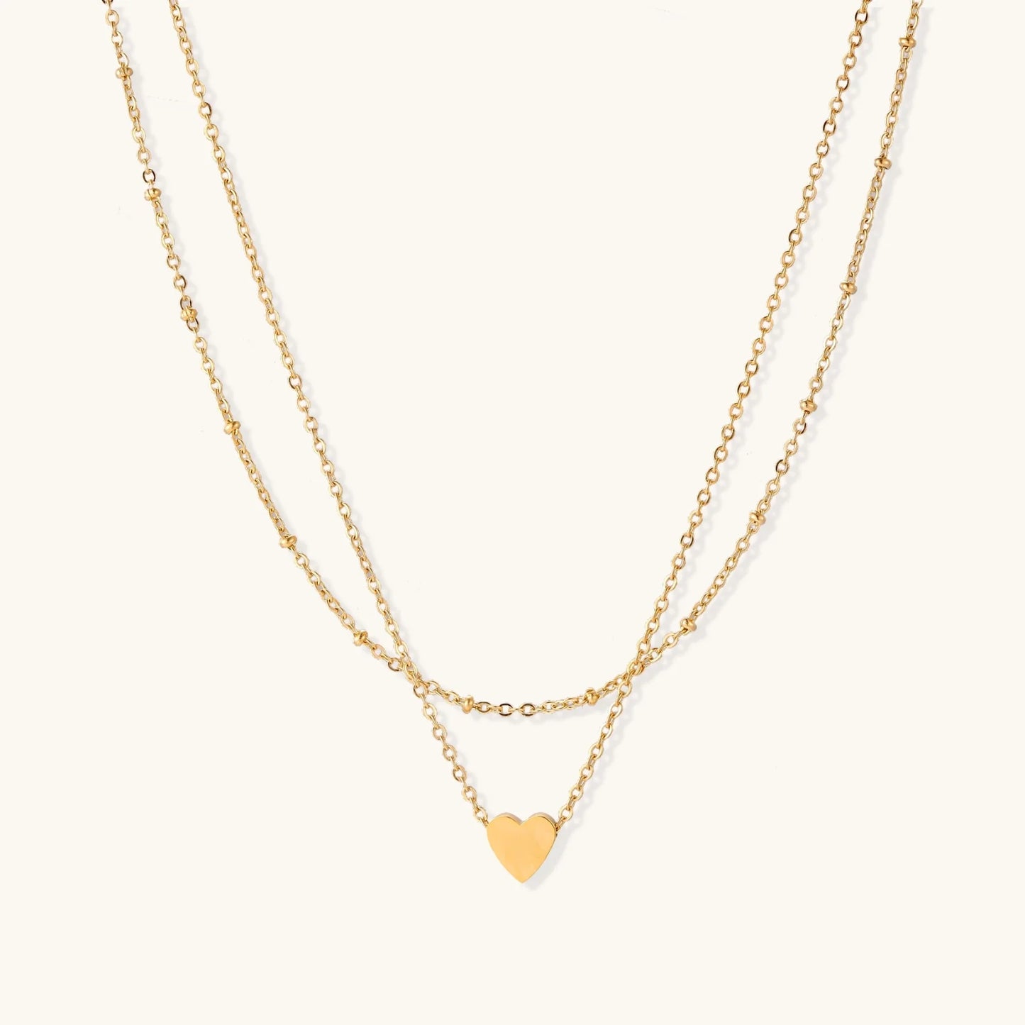 Layered Heart Necklace
