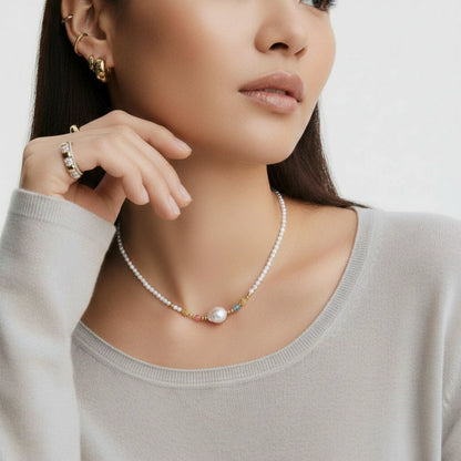 Pearl Garden Beaded Necklace