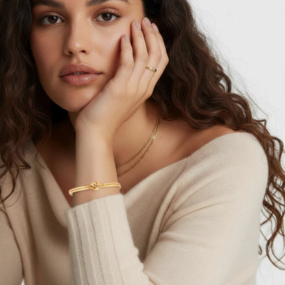 Golden Knot Cuff