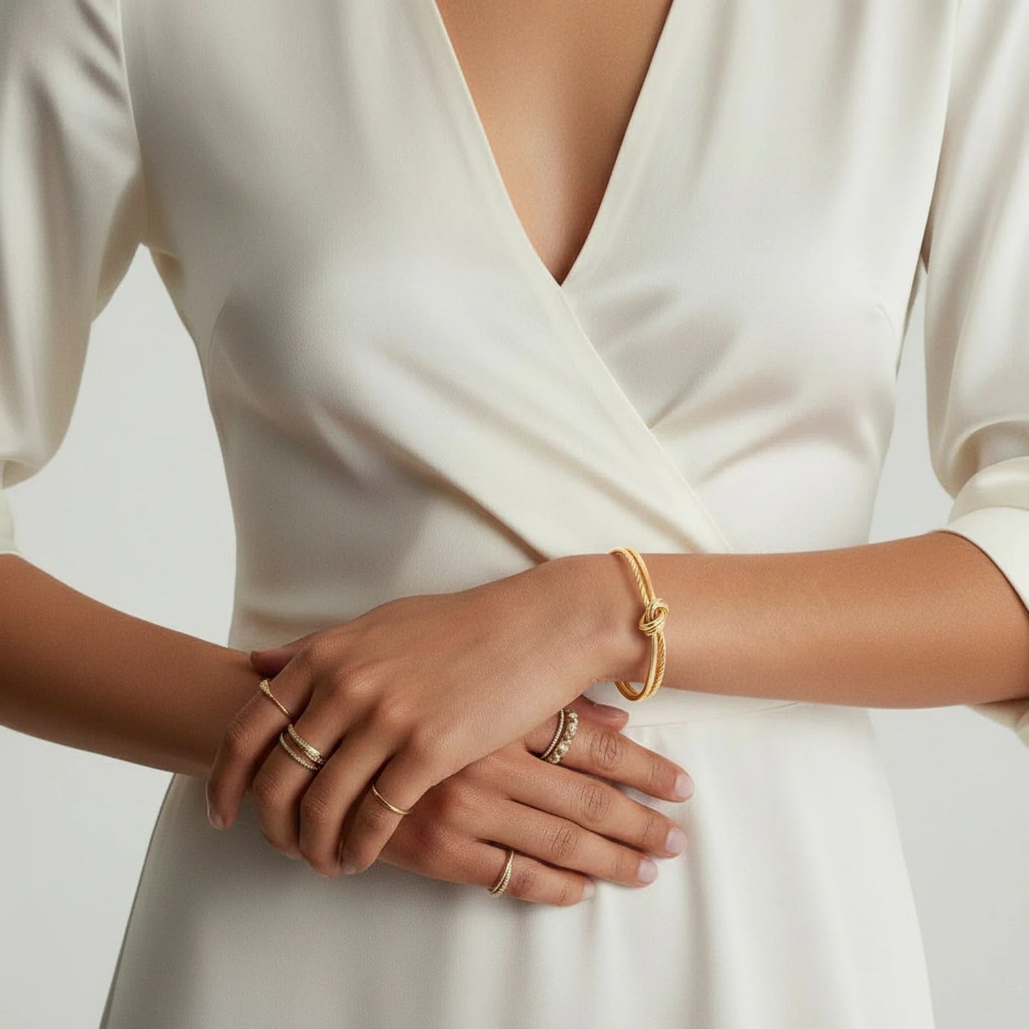 Golden Knot Cuff