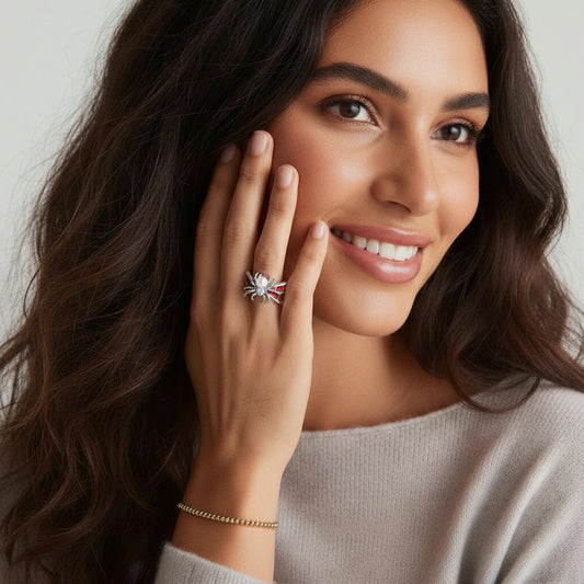 Crimson Spider Ring