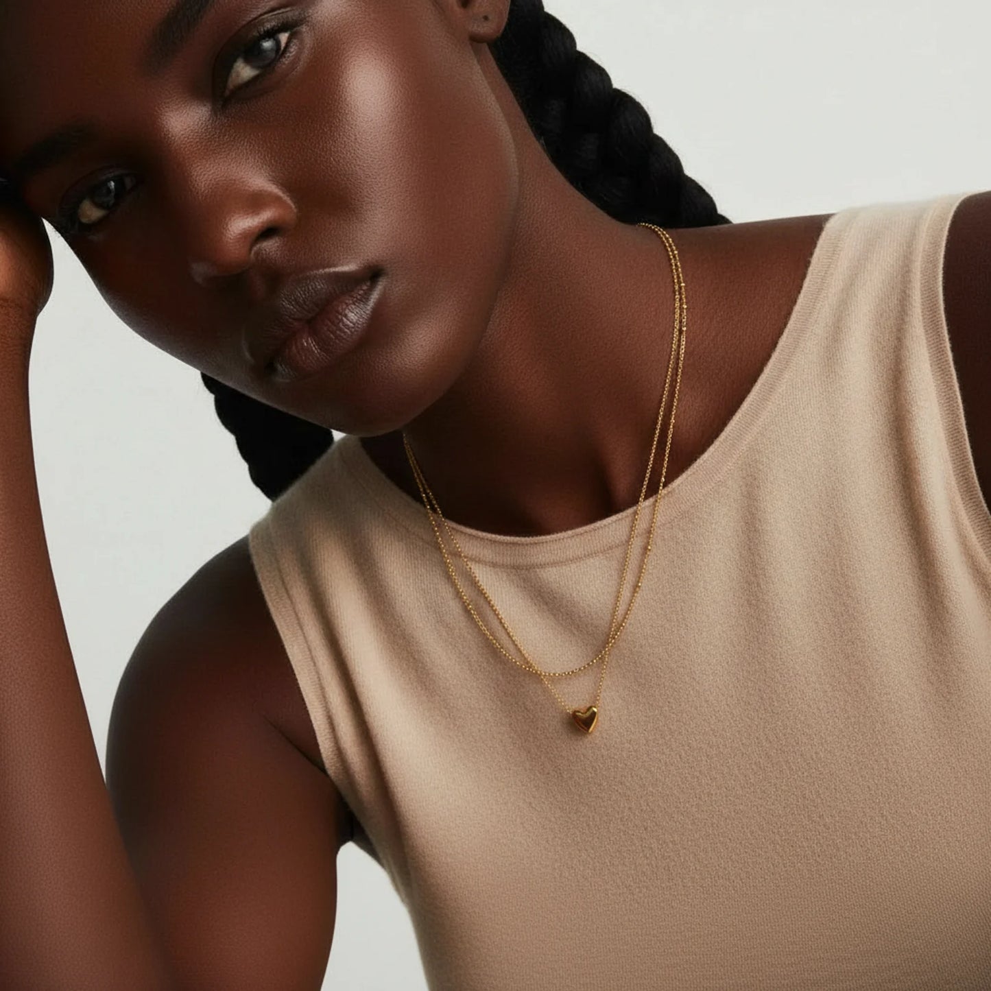 Layered Heart Necklace