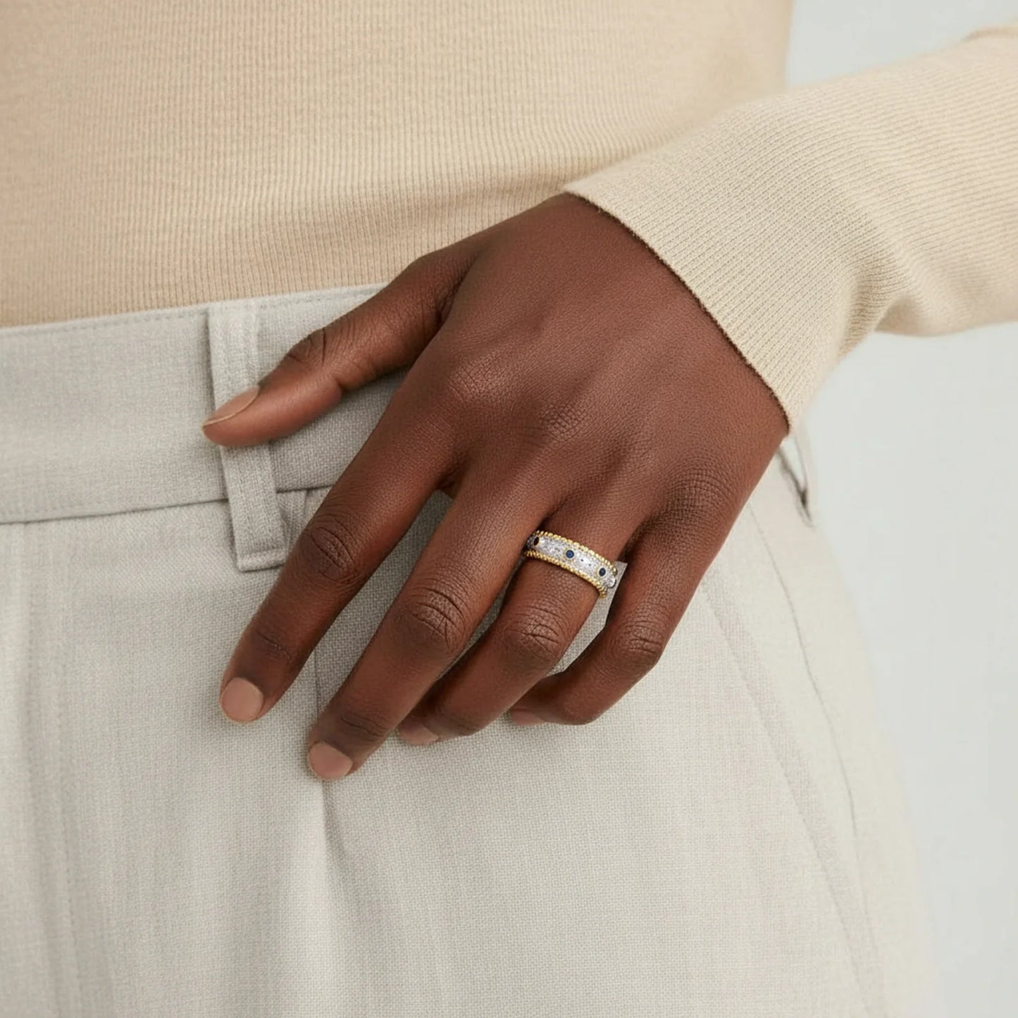 Azure Dreams Band Ring