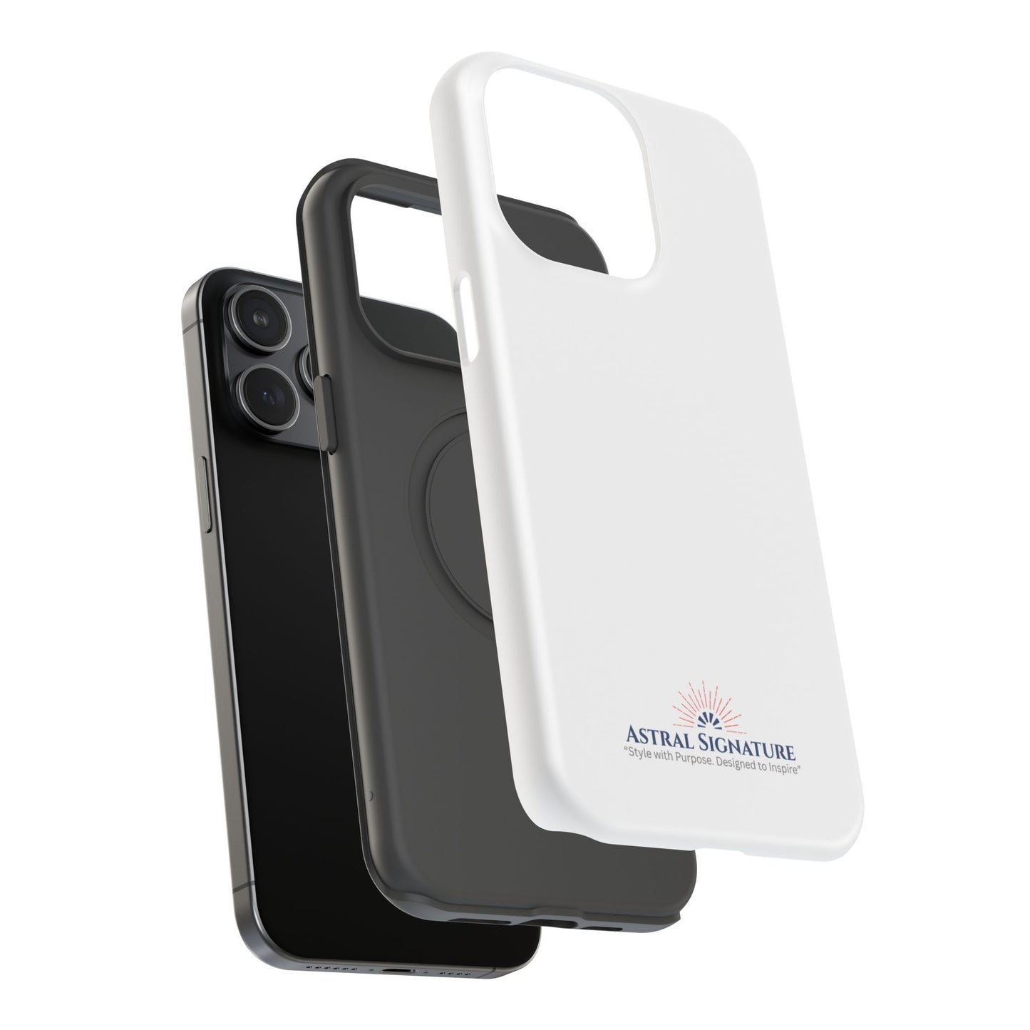 White Phone Case - Impact-Resistant White iPhone & Samsung Galaxy Case by Astral Signature