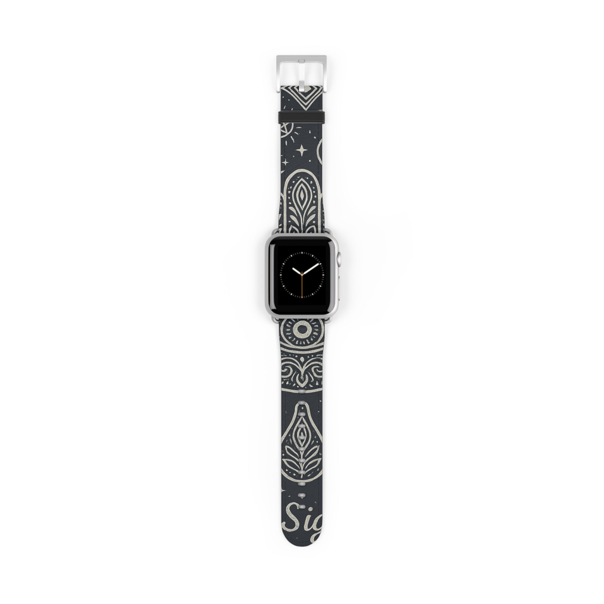 Watch Band - Astral Signature Bohemian Pattern, Ethnic Design, Unique Accessory