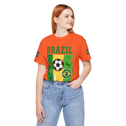 Casual Fashion T-Shirt - GO BRAZIL Team Tee - USA World Cup 2026 Limited Edition