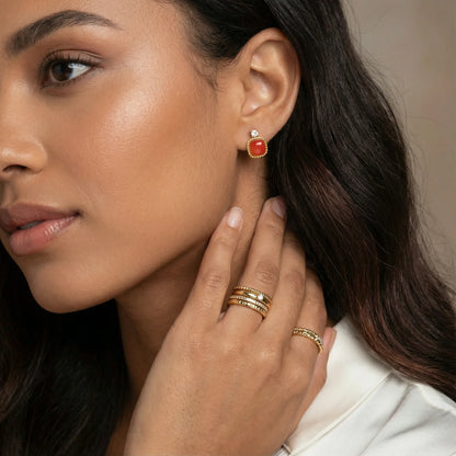 Heritage Agate Studs