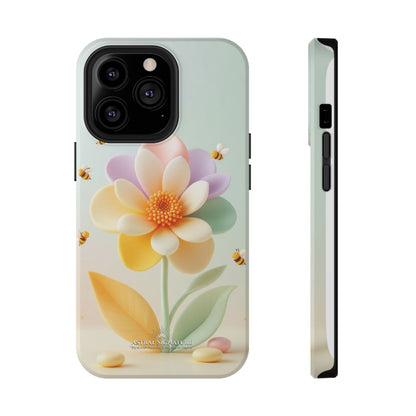 Phone Case Impact-Resistant, Calming 3D Flower Phone Case Impact-Resistant Case for Kids and Adults - Astral Signature