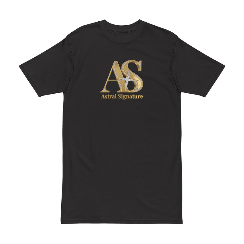 Astral Signature™ Gold Monogram Tee — Men’s Premium T-Shirt
