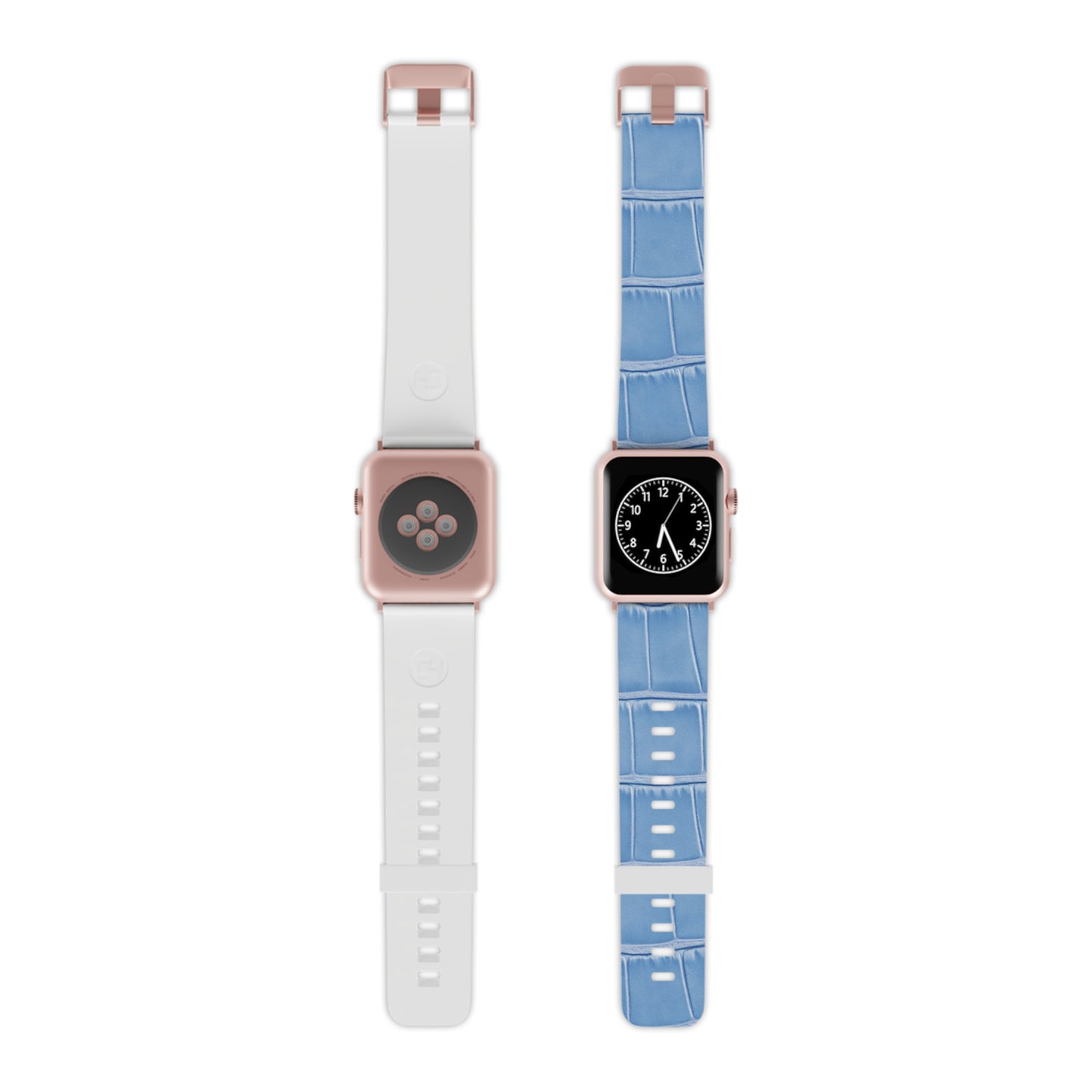Apple Watch Band — Light Blue Croc Leather | Astral Signature™