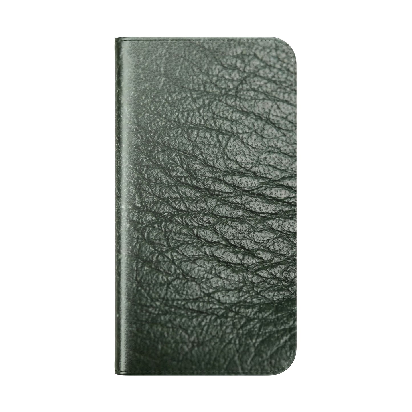 iPhone 16 Series  — Green Vintage Leather Flip Case | Astral Signature™ Edit