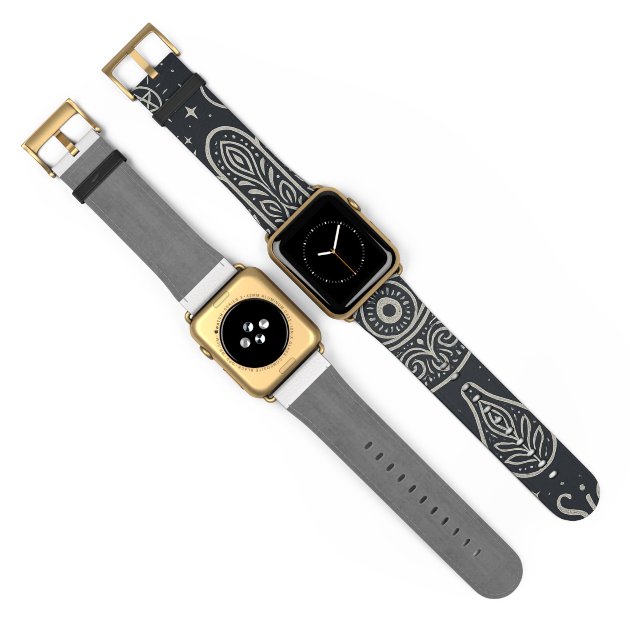 Watch Band - Astral Signature Bohemian Pattern, Ethnic Design, Unique Accessory