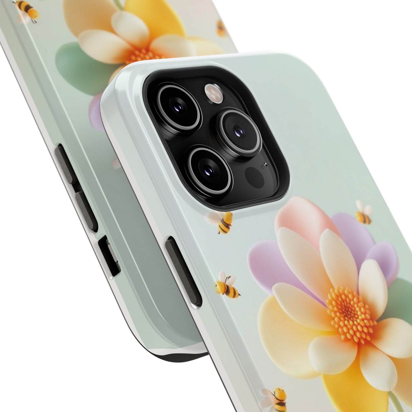 Phone Case Impact-Resistant, Calming 3D Flower Phone Case Impact-Resistant Case for Kids and Adults - Astral Signature