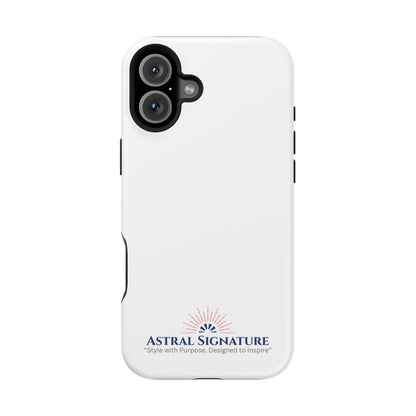 White Phone Case - Impact-Resistant White iPhone & Samsung Galaxy Case by Astral Signature