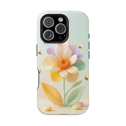 Phone Case Impact-Resistant, Calming 3D Flower Phone Case Impact-Resistant Case for Kids and Adults - Astral Signature