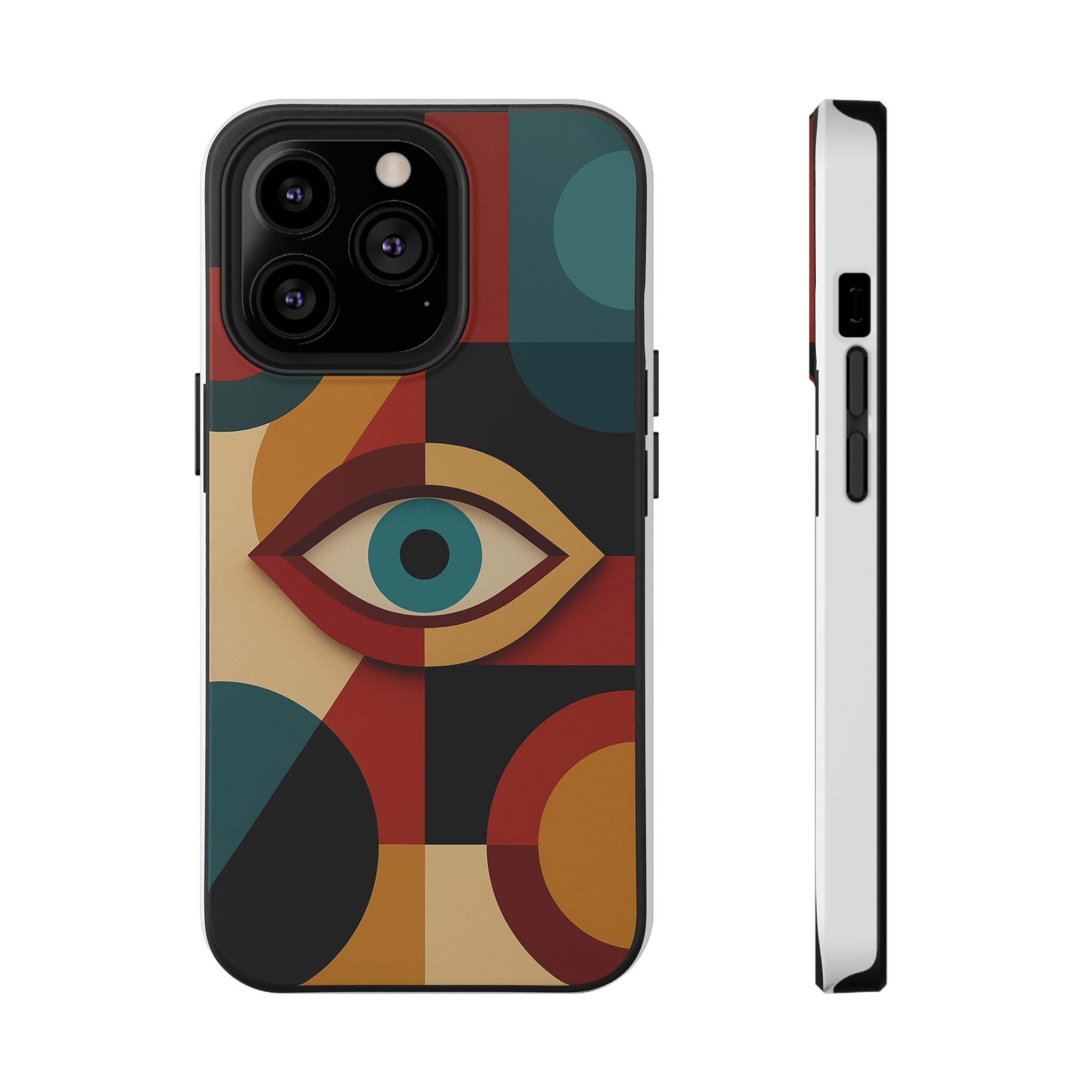 Different angles of Astral Signature Spiritual Symbol Phone Cases showcasing unique designs and colors.