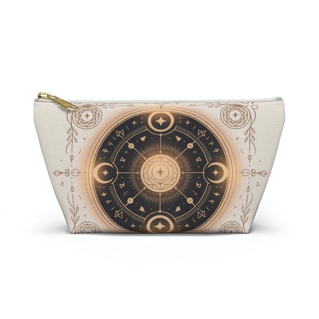 Magical Astrology Pouch, Cosmic Accessory Bag, Zodiac Travel Organizer, Horoscope Makeup Case, Celestial Gift