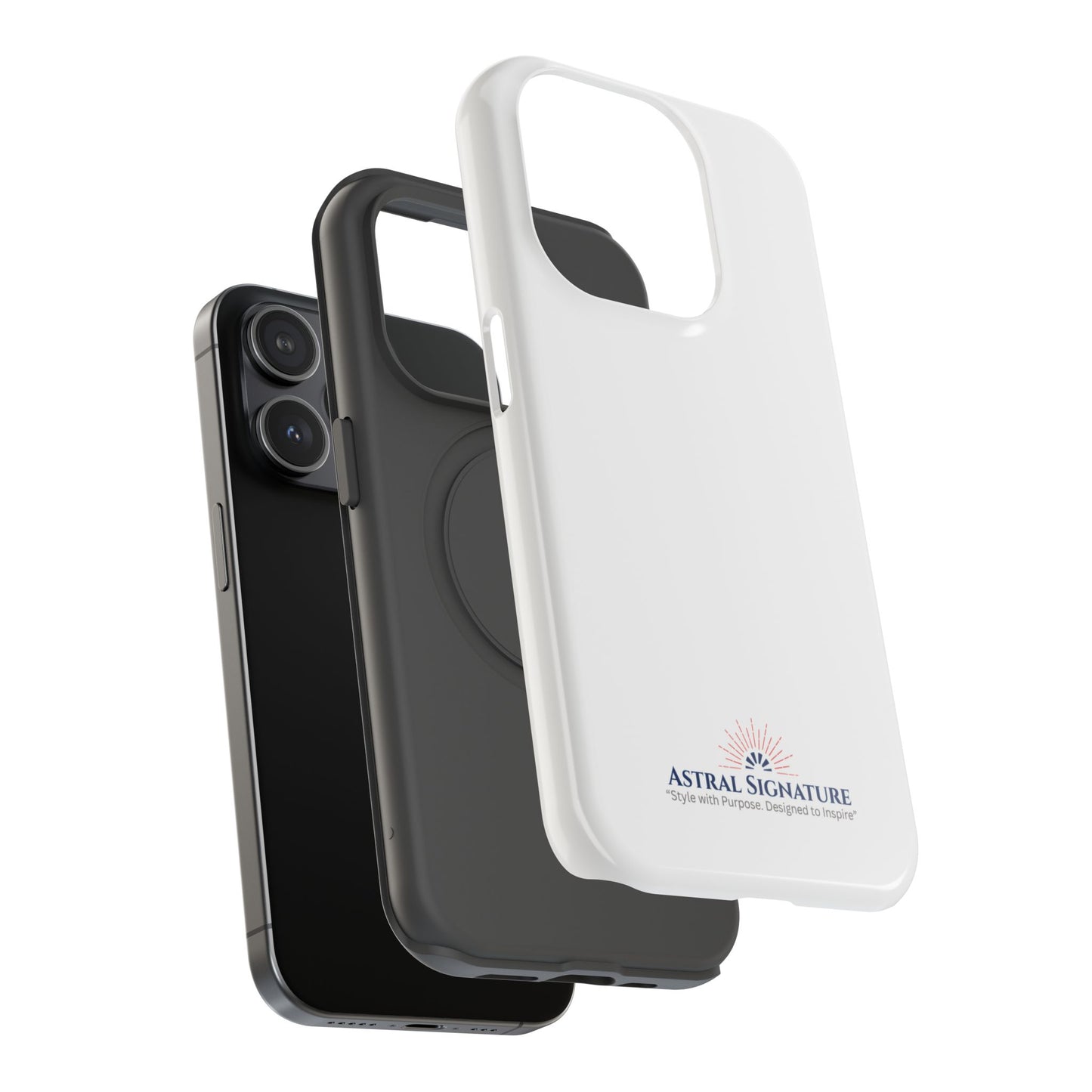 White Phone Case - Impact-Resistant White iPhone & Samsung Galaxy Case by Astral Signature