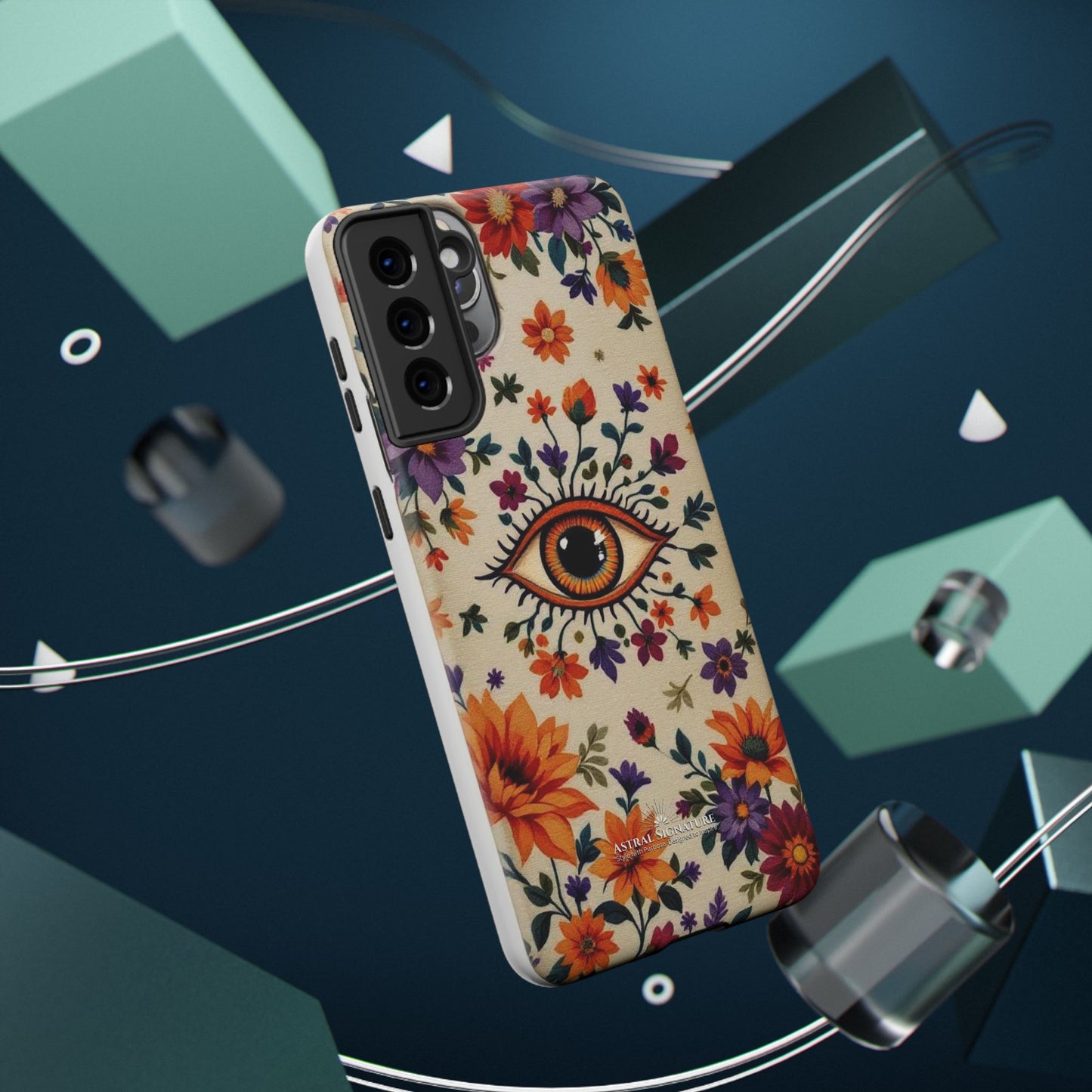 Phone Cases - Eye of God Symbol Impact-Resistant Case by Astral Signature