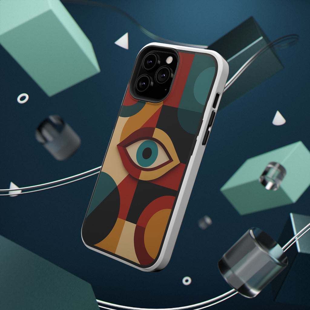 Close look showing the protective features of an Astral Signature Spiritual Symbol Phone Case.