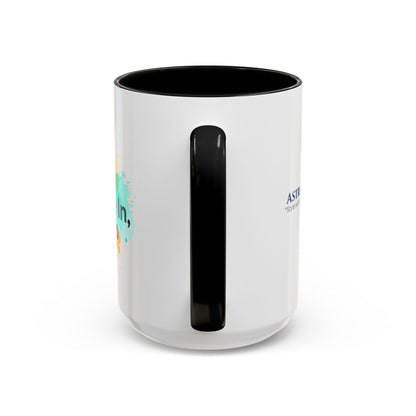 Breathe in and Let go Motivational and Inspirational Coffee Mug by Astral Signature