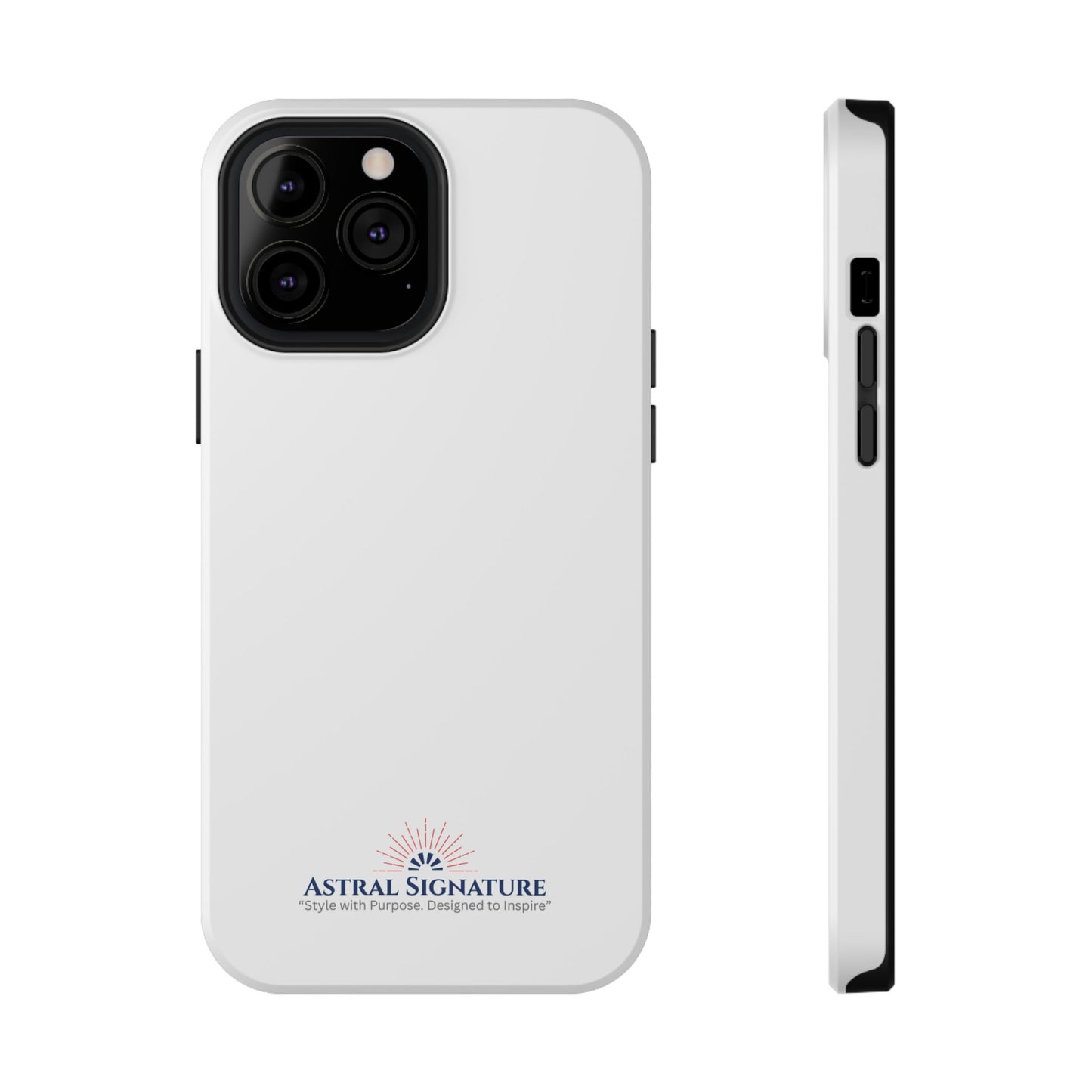 White Phone Case - Impact-Resistant White iPhone & Samsung Galaxy Case by Astral Signature